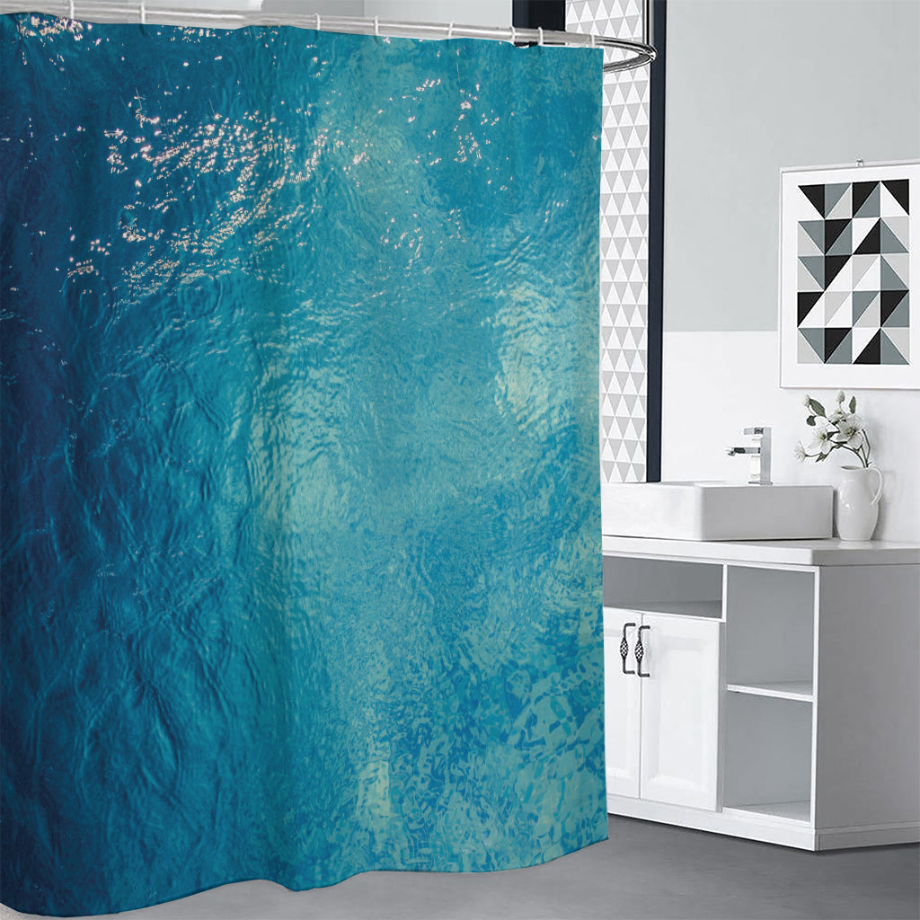 Sea Water Surface Print Premium Shower Curtain