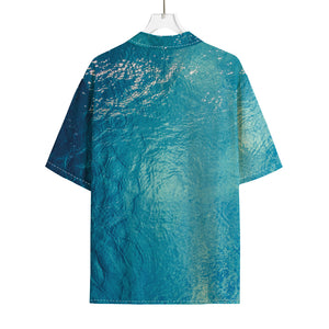 Sea Water Surface Print Rayon Hawaiian Shirt