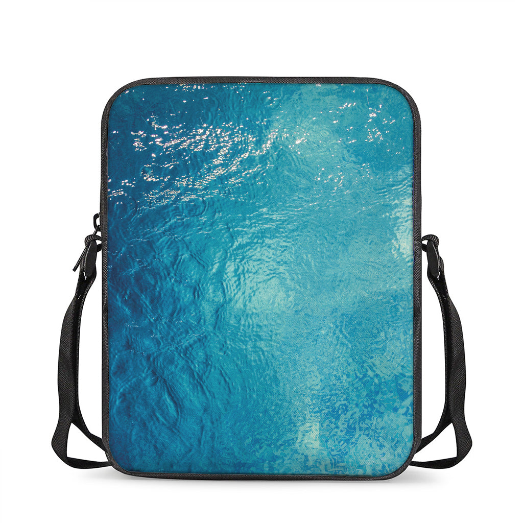 Sea Water Surface Print Rectangular Crossbody Bag