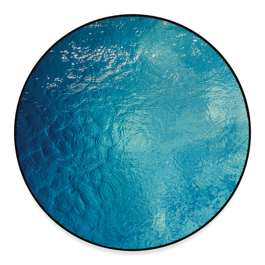 Sea Water Surface Print Round Floor Mat