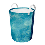 Sea Water Surface Print Round Laundry Basket