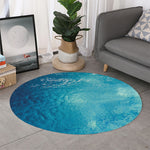 Sea Water Surface Print Round Rug