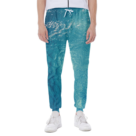 Sea Water Surface Print Scuba Joggers