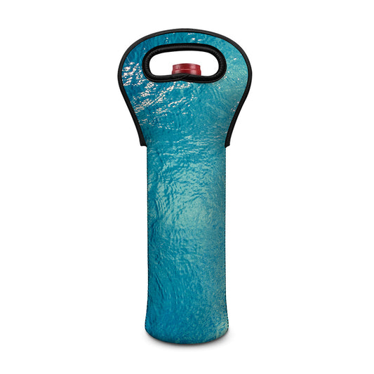 Sea Water Surface Print Single Neoprene Wine Tote