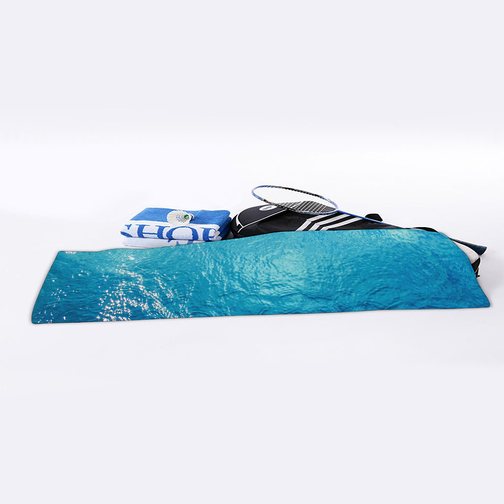 Sea Water Surface Print Sports Towel