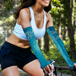 Sea Water Surface Print Sun Protection Arm Sleeves