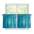 Sea Water Surface Print Tier Curtains