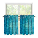 Sea Water Surface Print Tier Curtains