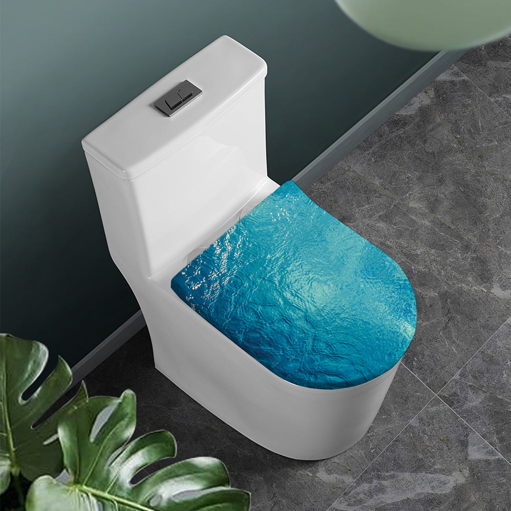 Sea Water Surface Print Toilet Lid Cover