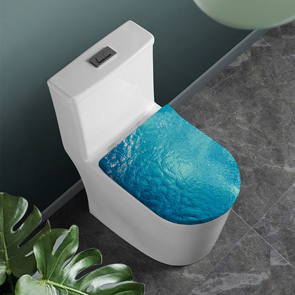 Sea Water Surface Print Toilet Lid Cover