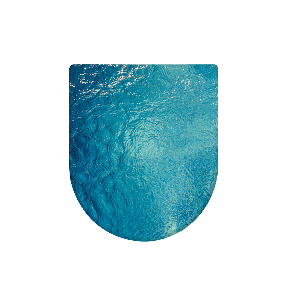 Sea Water Surface Print Toilet Lid Cover