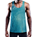 Sea Water Surface Print Men's Workout Tank Top