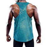 Sea Water Surface Print Training Tank Top