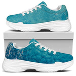 Sea Water Surface Print White Chunky Shoes