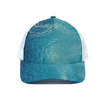 Sea Water Surface Print White Mesh Trucker Cap