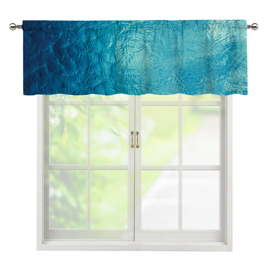 Sea Water Surface Print Window Valance