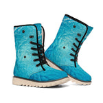 Sea Water Surface Print Winter Boots