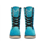 Sea Water Surface Print Winter Boots