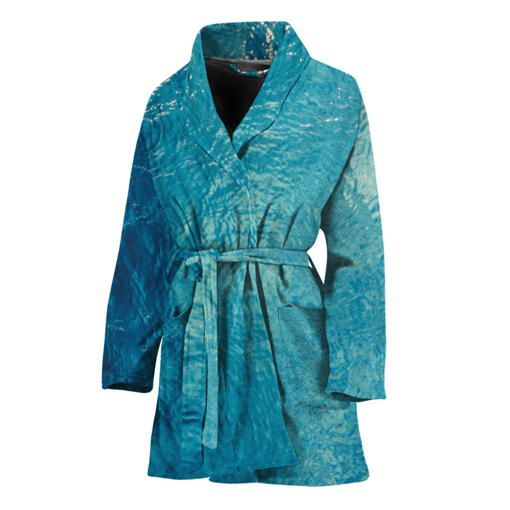 Sea Water Surface Print Women's Bathrobe