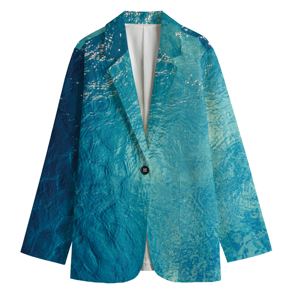 Sea Water Surface Print Women's Blazer