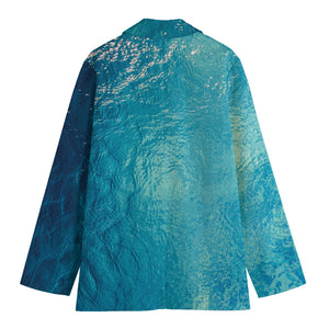 Sea Water Surface Print Women's Blazer