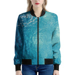 Sea Water Surface Print Women's Bomber Jacket