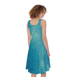 Sea Water Surface Print Women's Sleeveless Dress