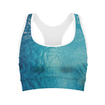 Sea Water Surface Print Women's Sports Bra