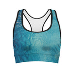 Sea Water Surface Print Women's Sports Bra