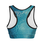 Sea Water Surface Print Women's Sports Bra