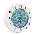 Sea Wave Surfing Pattern Print Alarm Clock