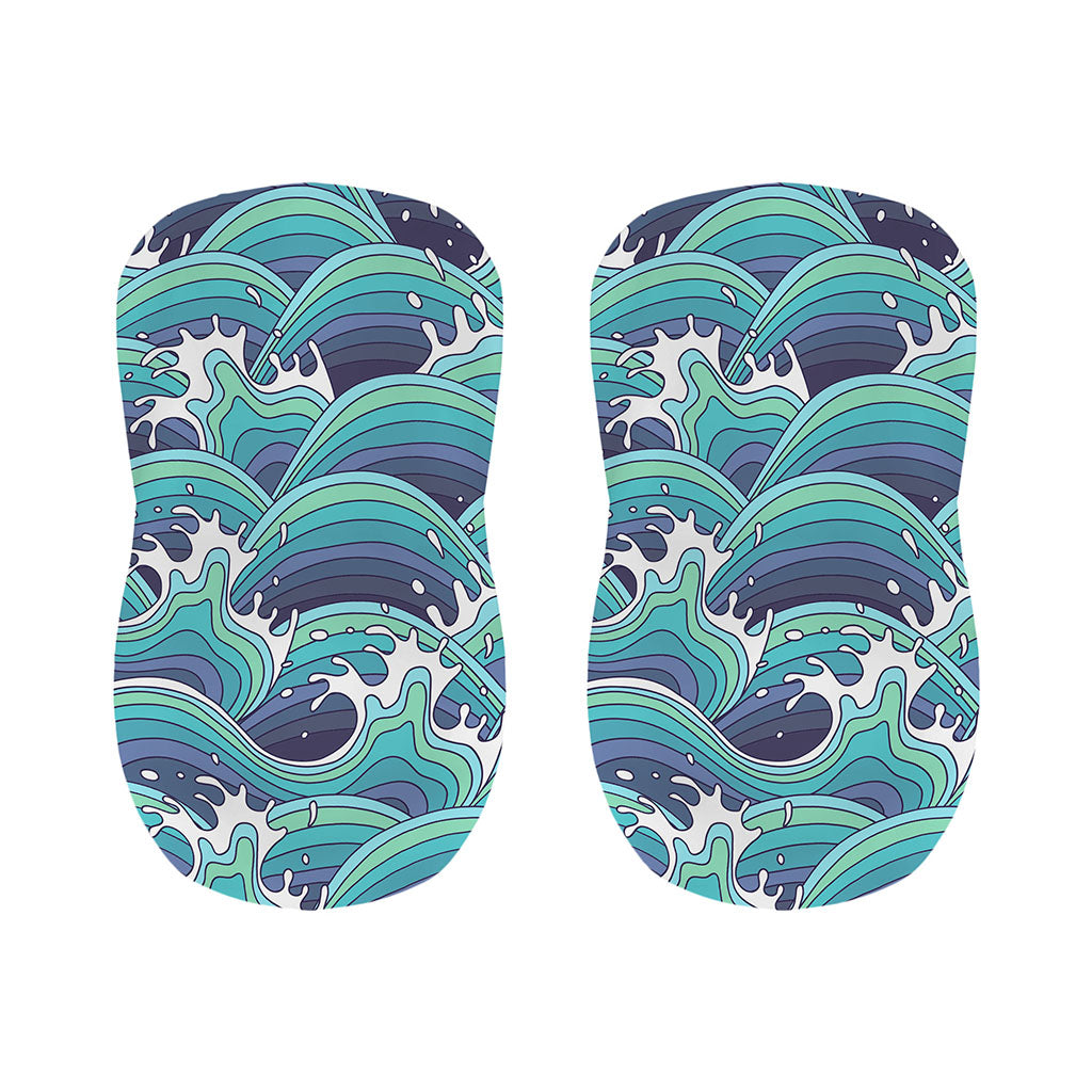 Sea Wave Surfing Pattern Print Bar Stool Covers