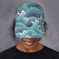 Sea Wave Surfing Pattern Print Baseball Cap