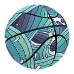 Sea Wave Surfing Pattern Print Basketball
