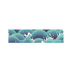 Sea Wave Surfing Pattern Print Bed Runner