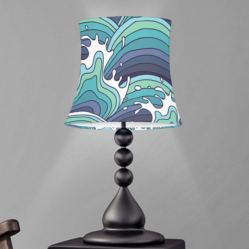 Sea Wave Surfing Pattern Print Bell Lamp Shade