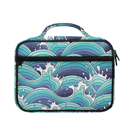 Sea Wave Surfing Pattern Print Briefcase Bible Bag