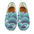 Sea Wave Surfing Pattern Print Casual Shoes