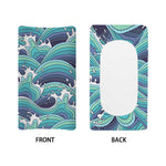Sea Wave Surfing Pattern Print Changing Pad Cover