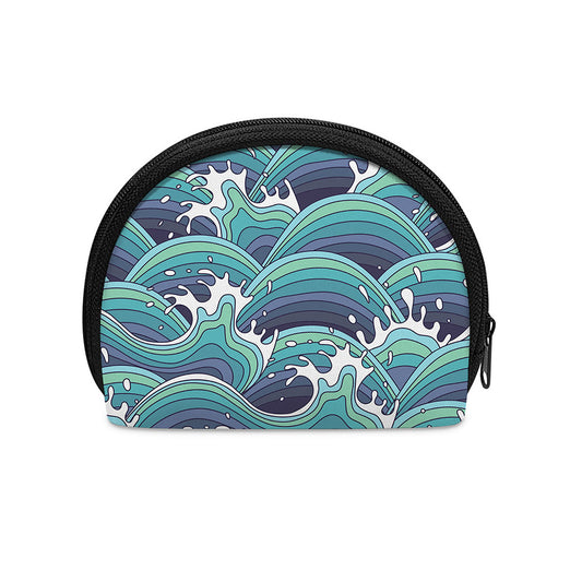 Sea Wave Surfing Pattern Print Coin Purse