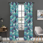 Sea Wave Surfing Pattern Print Curtain