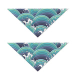 Sea Wave Surfing Pattern Print Dog Bandana