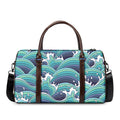 Sea Wave Surfing Pattern Print Duffel Bag