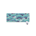 Sea Wave Surfing Pattern Print Extended Mouse Pad