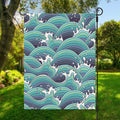 Sea Wave Surfing Pattern Print Garden Flag