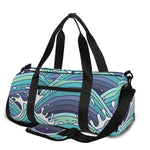Sea Wave Surfing Pattern Print Gym Bag