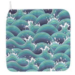 Sea Wave Surfing Pattern Print Hand Towel