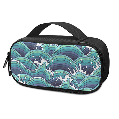 Sea Wave Surfing Pattern Print Insulin Cooler Travel Case