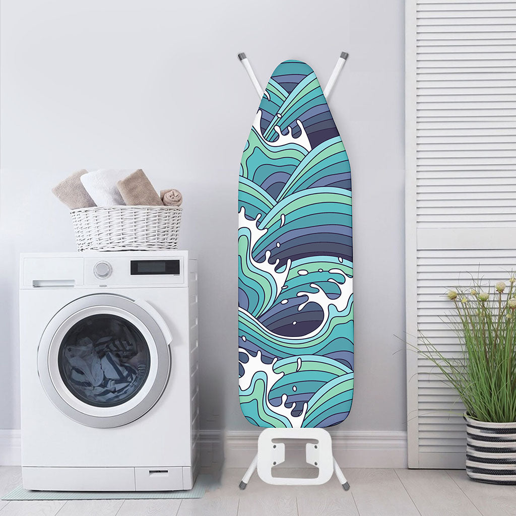 Sea Wave Surfing Pattern Print Ironing Board Cover
