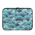 Sea Wave Surfing Pattern Print Laptop Sleeve